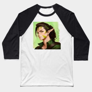 Realistic Anime Nissa, Worldwaker - Zendikar Planeswalker Baseball T-Shirt